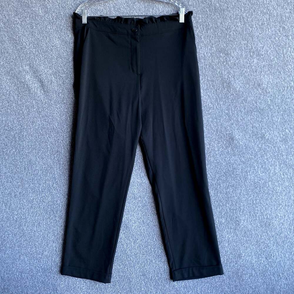 Fashion Nova Women's Size XL Black Polyester Make Me Money Straight Leg Pants